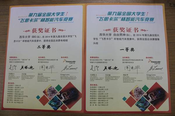 获奖证书 获奖证书